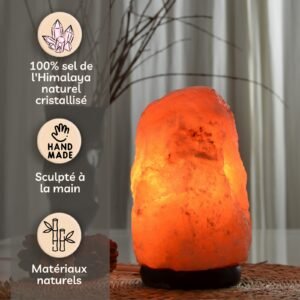 Lampe usb en Cristal de Sel s'Himalaya Rock 2 à 3 kg – Image 7
