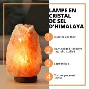 Lampe usb en Cristal de Sel d'Himalaya Rock – Image 2