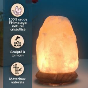 Lampe usb en Cristal de Sel d'Himalaya Rock – Image 4