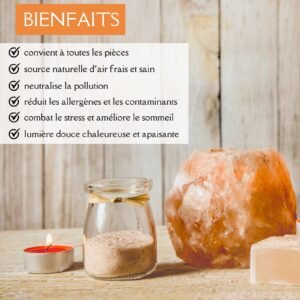 Bougeoir en Cristal de Sel Himalaya Rock 500 gr – Image 3