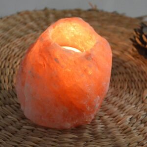 Bougeoir en Cristal de Sel Himalaya Rock 500 gr – Image 7