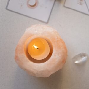 Bougeoir en Cristal de Sel Himalaya Rock 500 gr – Image 5