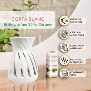 Brûle parfum Série Céramy - Corta Blanc – Image 2