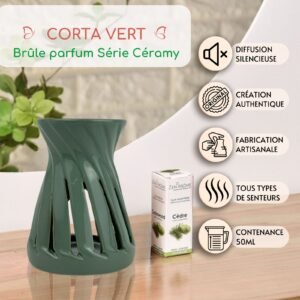 Brûle parfum Série Céramy - Corta Vert – Image 2