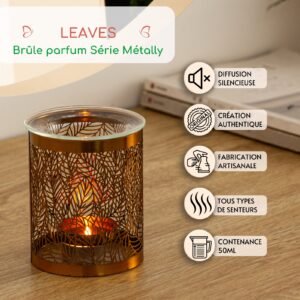Brûle parfum Série Métally - Leaves – Image 2