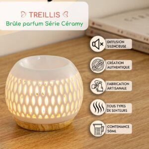 Brûle parfum Série Céramy - Treillis – Image 2