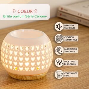 Brûle parfum Série Céramy - Coeur – Image 3