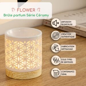 Brûle parfum Série Céramy - Flower – Image 6