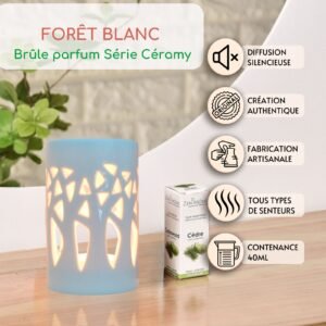 Brûle parfum FORÊT Blanc – Image 2