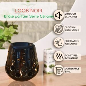 Brûle parfum LOOB Noir – Image 2