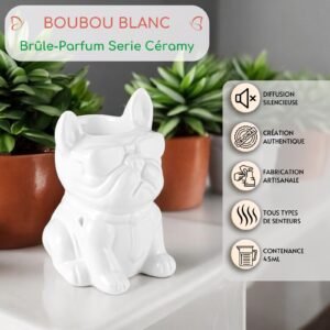 Brûle parfum Série Céramy - Boubou Blanc – Image 2