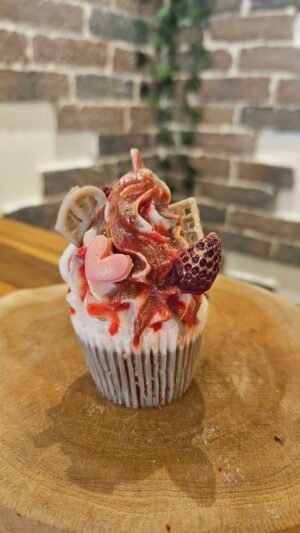 Bougie d'anniversaire Cupcake ( Grande 7 cm) – Image 2